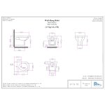 Bleu Provence Bidet wiszący 36x54 white BP736