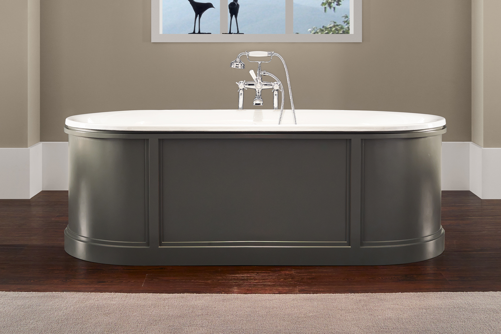Bleu Provence Chic Wanna wolnostojąca 177,5x79 khaki 1200R
