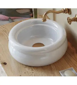 Bleu Provence Romantica Umywalka stawiana na blat Ø40 white BP341