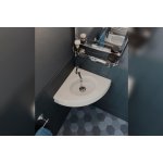 Bleu Provence Romantica Umywalka narożna 46x15 white BP350