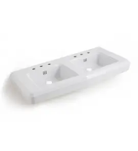 Bleu Provence So Fifties Umywalka podwójna stawiana na blat 130x55 white BP5130