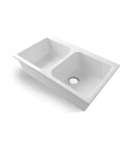 Bleu Provence Stove Zlew kuchenny podblatowy podwójny 86x51 white LK13