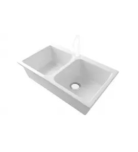 Bleu Provence Stove Zlew kuchenny podblatowy podwójny 86x51 white LK15