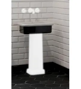  Bleu Provence True Colors Lite Umywalka stawiana na blat 60x40 white black TC2LA60C1