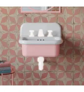  Bleu Provence True Colors Lite Umywalka wisząca 50x46 white pastel pink TC2L50C