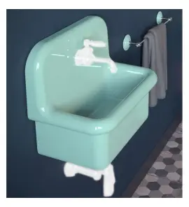  Bleu Provence True Colors Lite Umywalka wisząca 45x30 tiffany TCL45DC