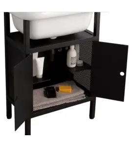 Bleu Provence True Colors Szafka z półką i drzwiami black TC90BMRAL