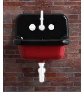  Bleu Provence True Colors Umywalka wisząca 60x42 black red TCL60DC2