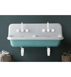  Bleu Provence True Colors Umywalka podwójna wisząca 120x42 white tiffany TCL120C1