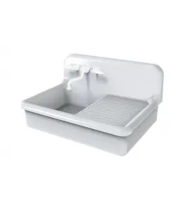 Bleu Provence Zlew kuchenny półblatowy z ociekaczem 90x68 white TCK90B/A