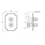 Bongio Impero bateria prysznicowa termostatyczna 1-drogowa podtynkowa 06544