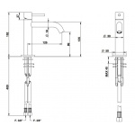 Bongio Time2020 Basic Bateria umywalkowa jednootworowa brushed stainless steel 73521AS00