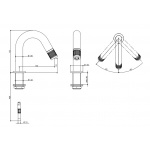 Bongio Time2020 Bateria bidetowa jednootworowa brushed stainless steel 70522AS00