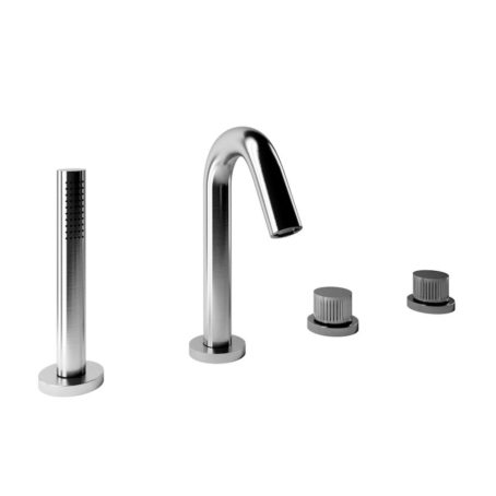 Bongio Time2020 Bateria wannowa na brzeg wanny brushed stainless steel 71531AS0D