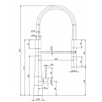 Bongio Time2020 Kitchen Bateria kuchenna jednootworowa brushed stainless steel 70080AS00