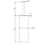 Bongio Time2020 Szczotka WC brushed stainless steel 70025AS00