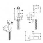 Bongio Time2020 Wellness Zawór bidetki zmieszanej wody brushed stainless steel 70904AS00