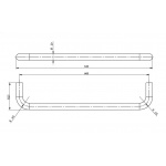 Bongio Time2020 Wieszak na ręczniki 60 cm ścienny brushed stainless steel 70007AS60