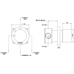 Bongio Time2020 Wood Przełącznik 3-drożny podtynkowy brushed stainless steel 69525AS03