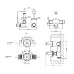 Burlington Riviera Element podtynkowy baterii prysznicowych HOX.005V