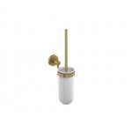 Britton Hoxton Szczotka do WC z uchwytem ściennym brushed brass HOX.054BB