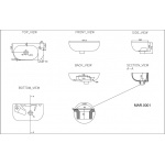 Britton Milan Umywalka ścienna 47,7x26,5 cm Biały MAR.0001