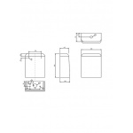 Britton Milan Zbiornik do kompaktu Biały MAR.0006