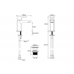 Britton MyHome Bateria umywalkowa jednouchwytowa Chrom MYMBMC