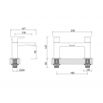 Britton MyHome Bateria umywalkowa Chrom MYBF2THC