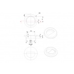 Britton Pierścień przelewowy Brushed Brass RBB28