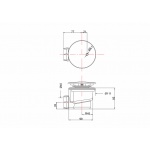 Britton Syfon brodzikowy Ø 90 Chrom Z1205