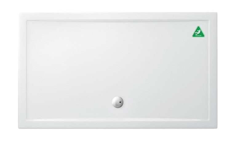 Britton Zamori Brodzik prostokątny 170x100 Biały Z1342A