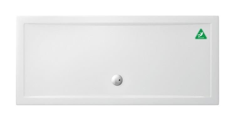 Britton Zamori Brodzik prostokątny 180x80 Biały Z1343A