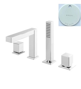 Bruma Adamastor Bateria wannowo-natryskowa na brzeg wanny Pure White 3014102PW