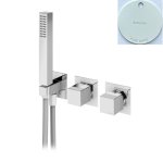 Bruma Adamastor Bateria wannowo-natryskowa podtynkowa Pure White 3012002PW