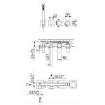 Bruma Adamastor Bateria wannowo-natryskowa podtynkowa z zestawem prysznicowym Chrom 3014701CR