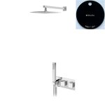 Bruma Adamastor Zestaw natryskowy 250x250 mm termostatyczny podtynkowy z ramieniem ściennym Night Sky 1855912NS