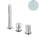 Bruma Avalon Bateria natryskowa nablatowa 3-otworowa Pure White 1893000PW