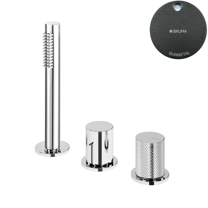 Bruma Avalon Bateria natryskowa nablatowa 3-otworowa Gunmetal 1893000MG