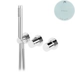 Bruma Avalon Bateria natryskowa podtynkowa ze słuchawką prysznicową Pure White 1891701PW