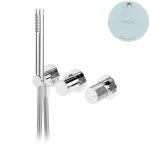 Bruma Avalon Bateria natryskowa podtynkowa ze słuchawką prysznicową Pure White 1893110PW