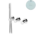 Bruma Avalon Bateria natryskowa podtynkowa ze słuchawką prysznicową Pure White 1891101PW