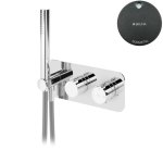 Bruma Avalon Bateria natryskowa termostatyczna podtynkowa z 2-wylotami Gunmetal 1842001MG