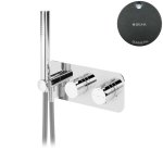 Bruma Avalon Bateria natryskowa termostatyczna podtynkowa z 3-wylotami Gunmetal 1842801MG