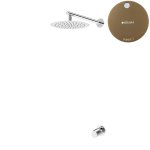 Bruma Avalon Bateria natryskowa podtynkowa z deszczownicą Ø 250 mm ścienną Sunset 1893601SS