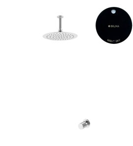 Bruma Avalon Bateria natryskowa podtynkowa z deszczownicą Ø 250 mm sufitową Night Sky 1893700NS