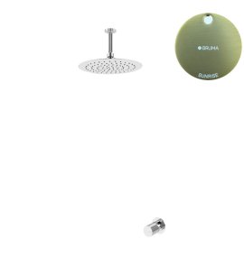 Bruma Avalon Bateria natryskowa podtynkowa z deszczownicą Ø 250 mm sufitową Sunrise 1893700SR