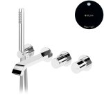 Bruma Avalon Bateria wannowa podtynkowa z wylewką i słuchawką prysznicową Night Sky 1894621NS