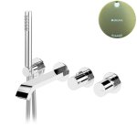 Bruma Avalon Bateria wannowa podtynkowa z wylewką i słuchawką prysznicową Sunrise 1894621SR