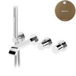 Bruma Avalon Bateria wannowa podtynkowa z wylewką i słuchawką prysznicową Sunset 1894621SS